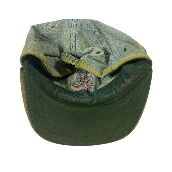 Vintage GH Bass & Co Dad Hat Blue Jean and khaki Retro VTG - Picture 2 of 2